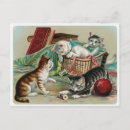 Zoek naar vintage katten briefkaarten Schattig