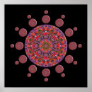 Zoek naar fractal patroon posters Rood