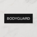 Zoek naar beveiliging visitekaartjes Bodyguard