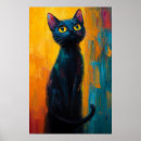 Zoek naar katten silhouet kunst Zwarte kat