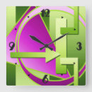 Zoek naar magenta kleuren posters klokken Abstract