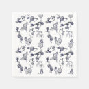 Zoek naar vogel tekening servetten Zwart