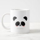 Zoek naar kawaii panda mokken Zwart wit