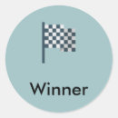 Zoek naar geruite vlag stickers Winnaar