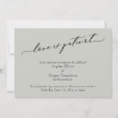 Zoek naar de liefde is geduldig uitnodigingen Voor hem/haar