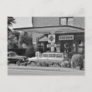 Zoek naar benzinestation briefkaarten Vintage