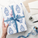 Zoek naar monogram cadeaupapier Blauw