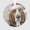 Zoek naar basset hound ornamenten Kerstmis
