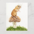 Zoek naar paddestoelen posters briefkaarten Illustratie