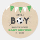 Zoek naar voetbal etiketten Baby shower