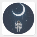 Zoek naar astronauten stickers Maan