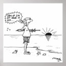 Zoek naar strand cartoon posters Grappig