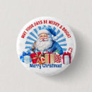 Zoek naar de kerstman buttons Kerstmis