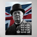 Zoek naar winston churchill citaten posters Nooit opgeven