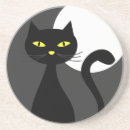 Zoek naar zwarte kat onderzetters Halloween