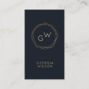 Zoek naar monogrammen visitekaartjes Goud