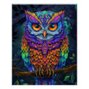 Zoek naar abstracte vogel posters Kleurrijk