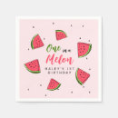 Zoek naar meloen servetten Watermeloen 1e verjaardag