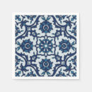 Zoek naar mandala patroon servetten Blauw