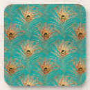 Zoek naar pauw onderzetters Goud