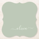 Zoek naar elegant onderzetters Initiaal