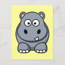 Zoek naar cartoon hippo briefkaarten Schattig
