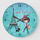 Zoek naar de toren van eiffel klokken Meisje