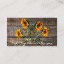Zoek naar rustic wood visitekaartjes Zonnebloemen