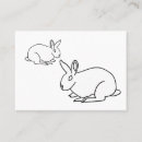 Zoek naar konijn visitekaartjes Tekening