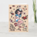 Zoek naar tattoo girl briefkaarten Pinup