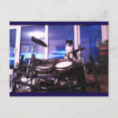 Zoek naar muziek katten briefkaarten Drummer