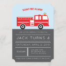 Zoek naar fire engine uitnodigingen Brandweerwagen