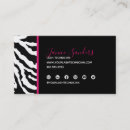 Zoek naar roze zebra visitekaartjes Qr code