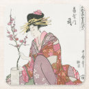 Zoek naar vintage japanse onderzetters Houtsnede