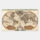 Zoek naar oude wereldkaarten stickers Vintage