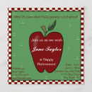 Zoek naar rode appel uitnodigingen Leraar