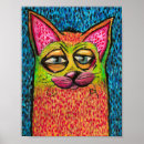 Zoek naar colorful cat kunst Abstract