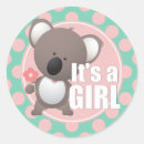 Zoek naar koala ronde stickers Meisje