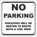 Zoek naar parkeren stickers Waarschuwing