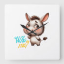 Zoek naar ezel klokken Schattig