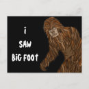 Zoek naar voet briefkaarten Sasquatch