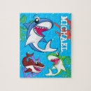 Zoek naar cartoon strand puzzels Haai