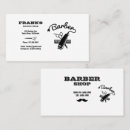 Zoek naar barber shop visitekaartjes Snor