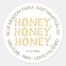 Zoek naar kleverig etiketten Honing