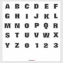 Zoek naar engelse tekst stickers Alfabet