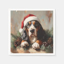 Zoek naar basset hond servetten Kerstmis