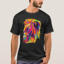 Zoek naar leeuw hoofd tshirts Kleurrijk