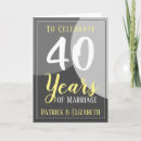 Zoek naar 40 jaar huwelijk kaarten 40e trouwdag