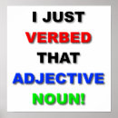 Zoek naar werkwoord posters Grappig
