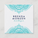Zoek naar turquoise mandala visitekaartjes Elegant